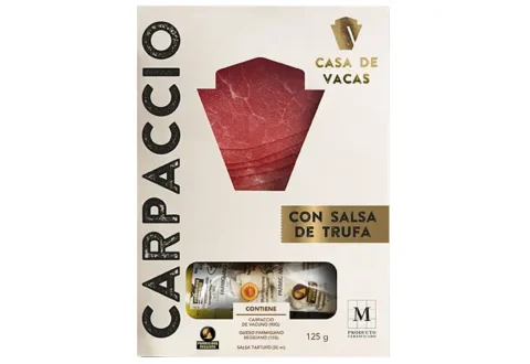 Carpaccio marinado Casa de Vacas