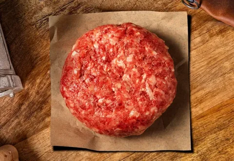 Hamburguesa de Vaca en Mostrador de Casa de Vacas